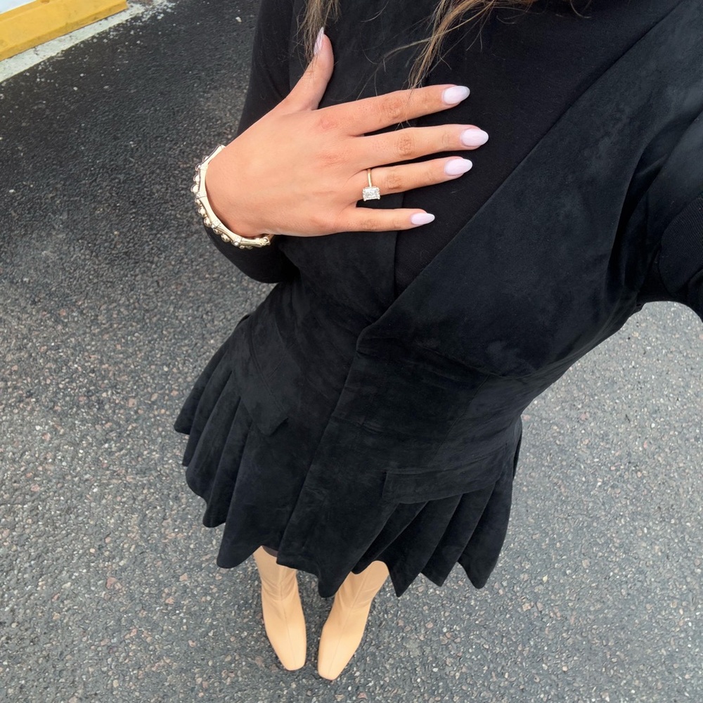 Zara suede dress XS